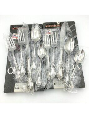 ONEIDA Louisiana 2 place settings - 10 pieces - 18/8 stainless steel flatware US